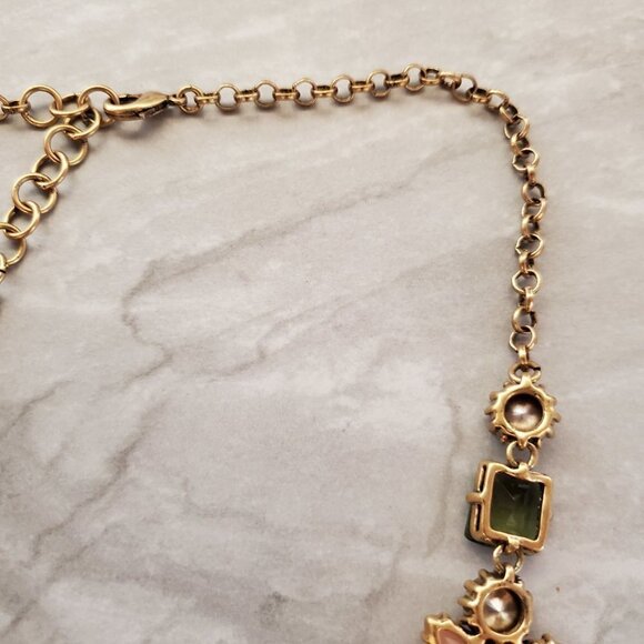 ✨ Stella and Dot Fleurette Rhinestone Crystal Bib Statement Necklace ✨ - Picture 11 of 16